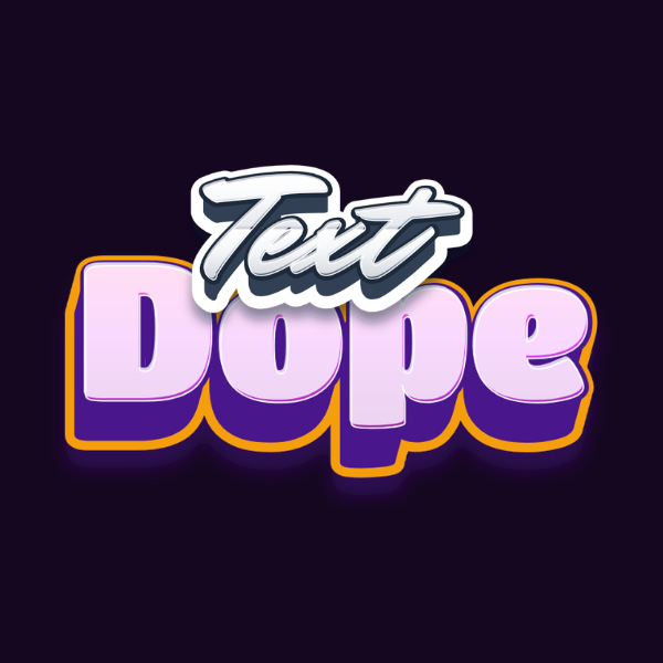 TextDope 3D Typography Logo
